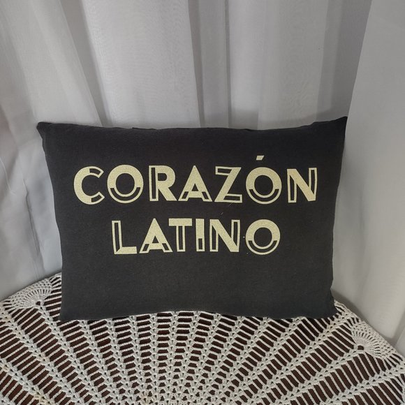 Rag Frog Revival Corazon Latino throw pillow COVER ONLY size 11"x14" - Picture 2 of 4